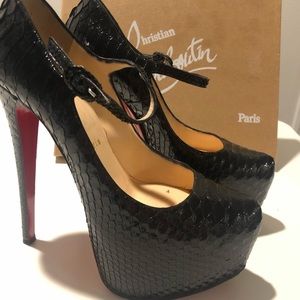 Christian Louboutin's Lady Daf 160 Python Heels